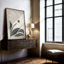 detailaufnahme botanische blume poster minimalistische linien und formen