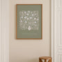 retro bouquet in vase poster gallery wall natural decor