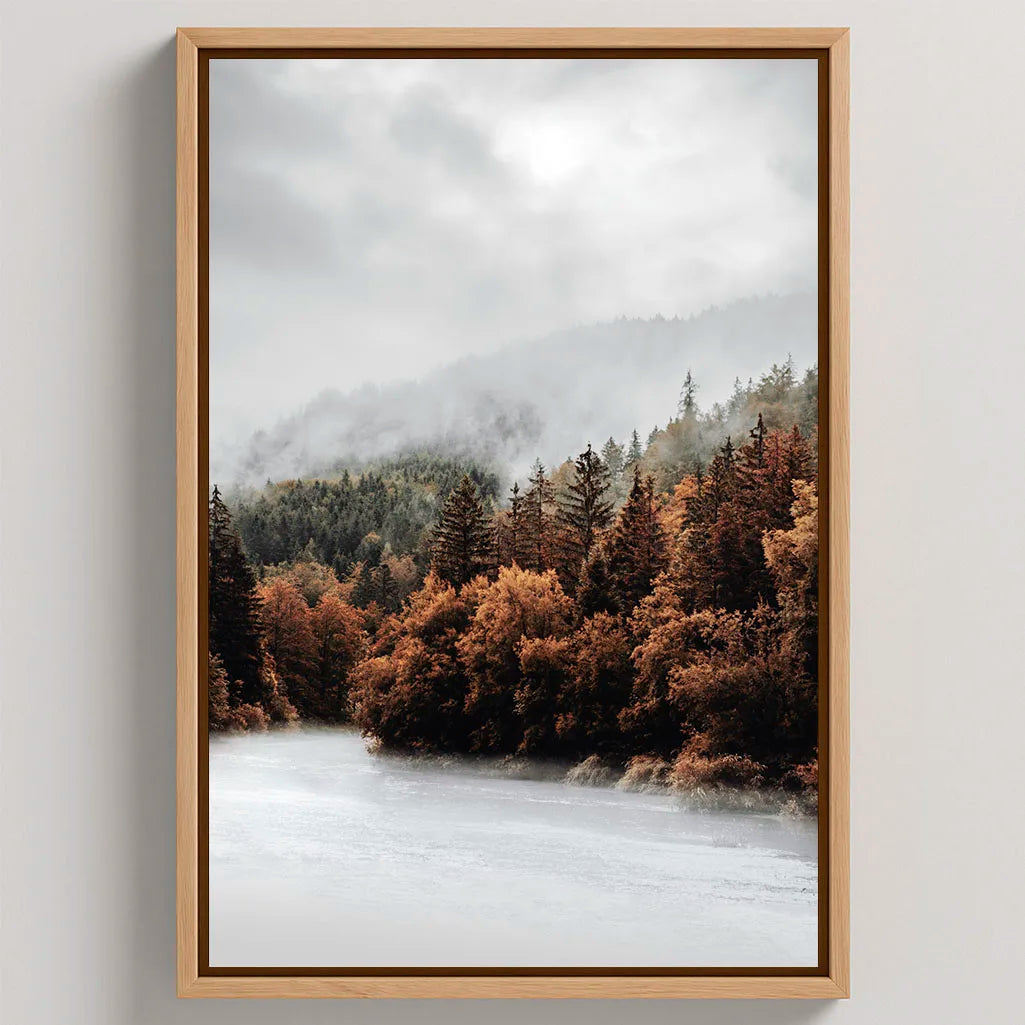 Ingelijst canvas - Bosstilte