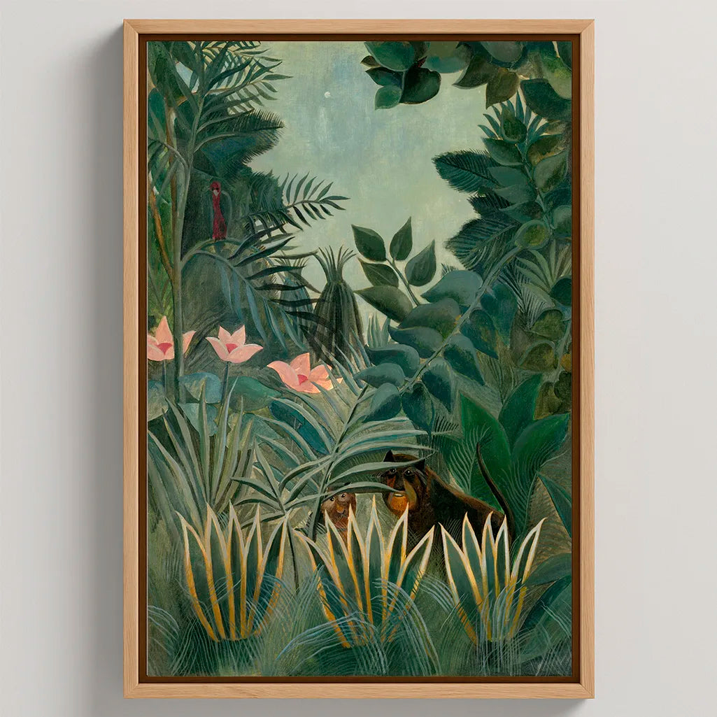 Ingelijst canvas – Equatoriale jungle