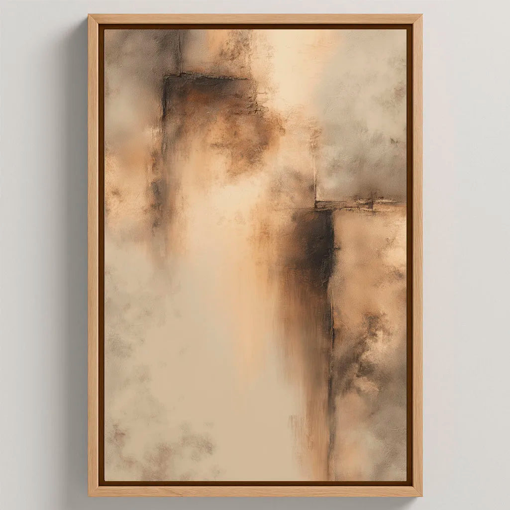 Ingelijst canvas – Gouden spoor