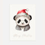 christmas panda poster kids holiday wall art