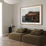 ocean cliff waterfall poster landscape detail