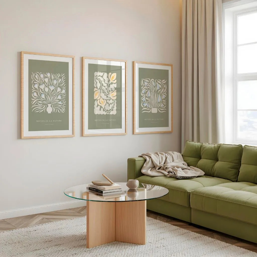 botanical floral poster set wall art for interior design