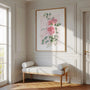  leichte blumen aquarell poster im schlafzimmer elegante wandkunst