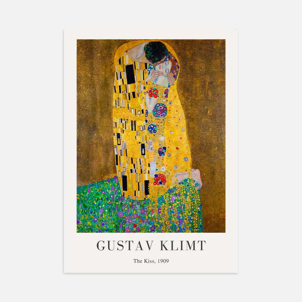 Gustav Klimt Poster – De Kus