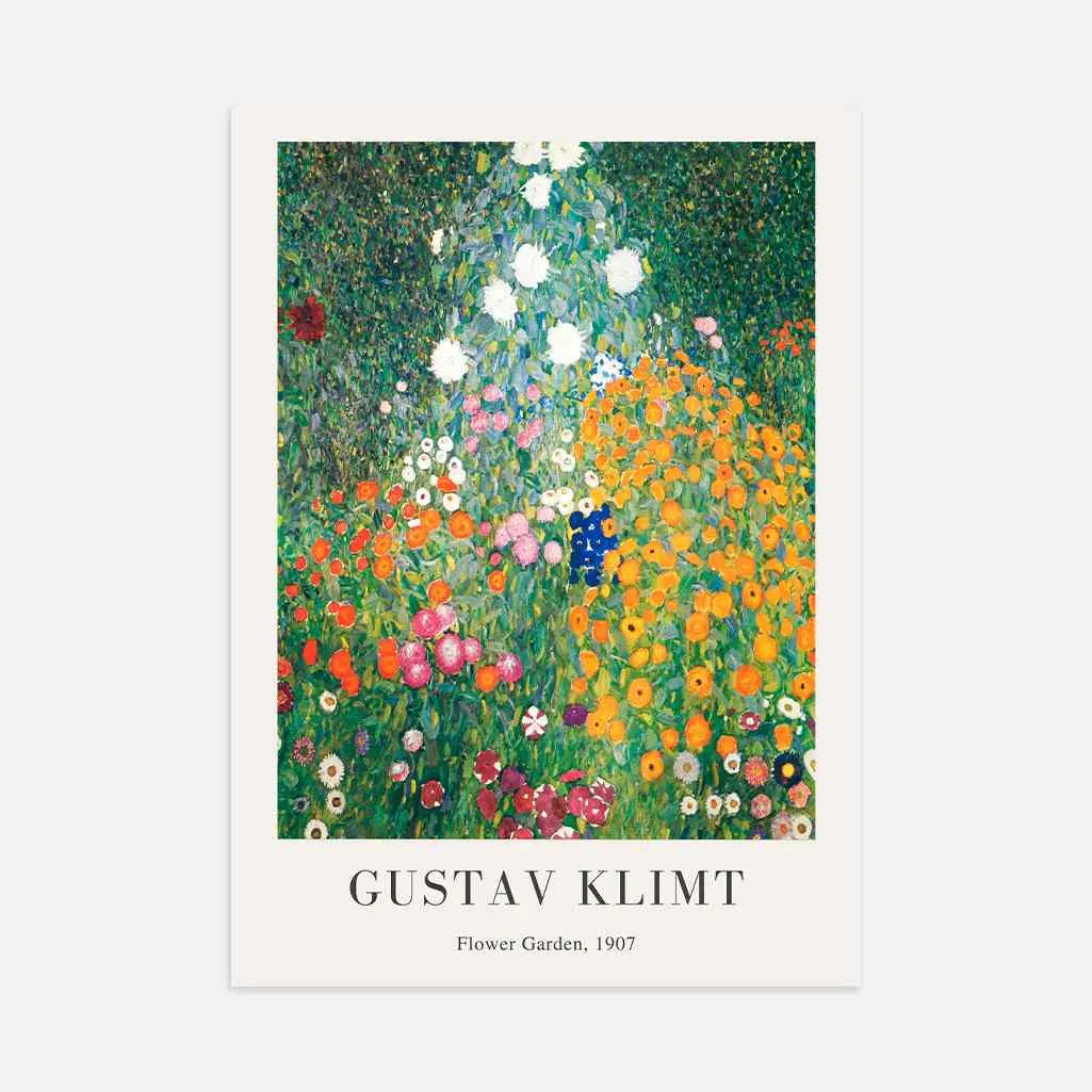 Gustav Klimt Poster – Bloementuin