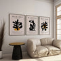 henri matisse bold black mustard gallery wall