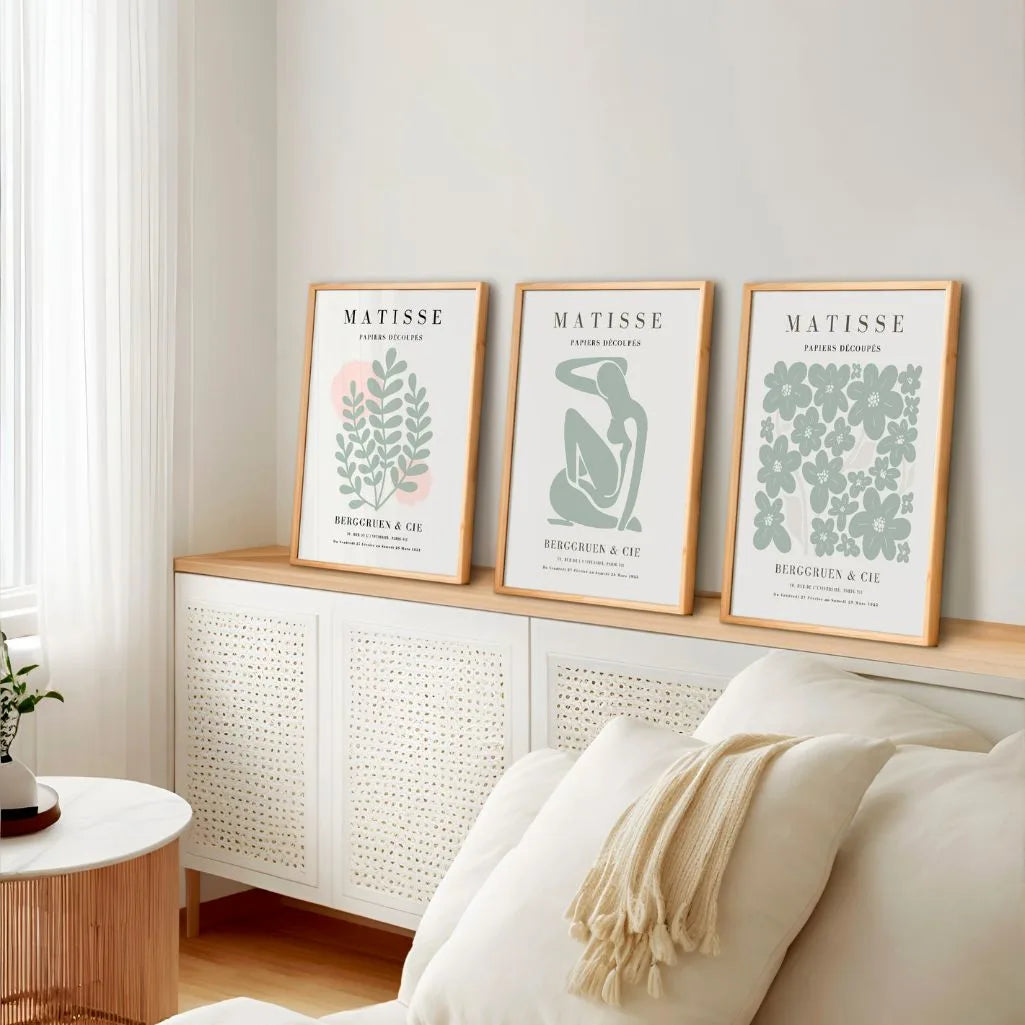 henri matisse botanical figure posters living room wall art