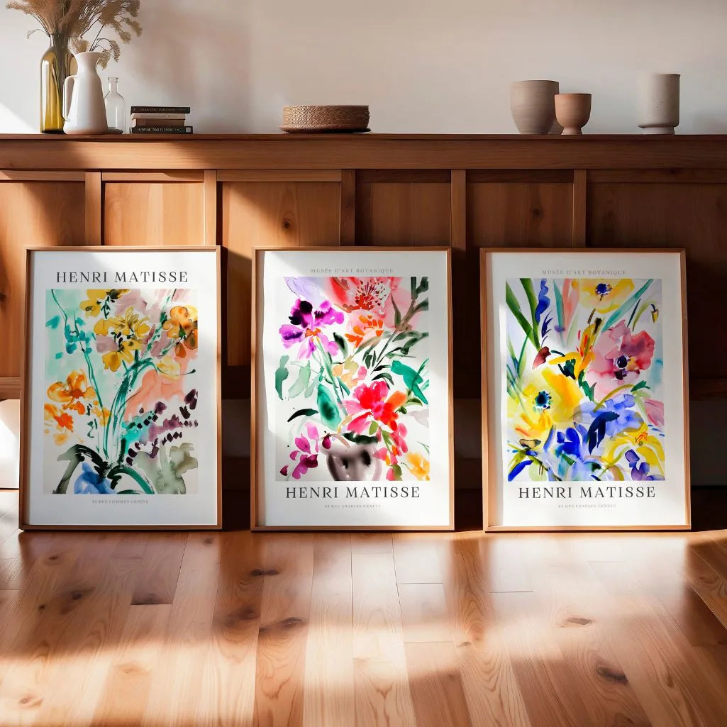 henri matisse colorful bouquet posters creative studio decor