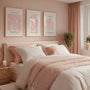 henri matisse poster set of 3 pastel pink beige gallery wall