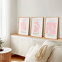 henri matisse pastel poster set pink beige bedroom decor