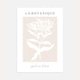 la botanique beige flowers poster botanical wall art