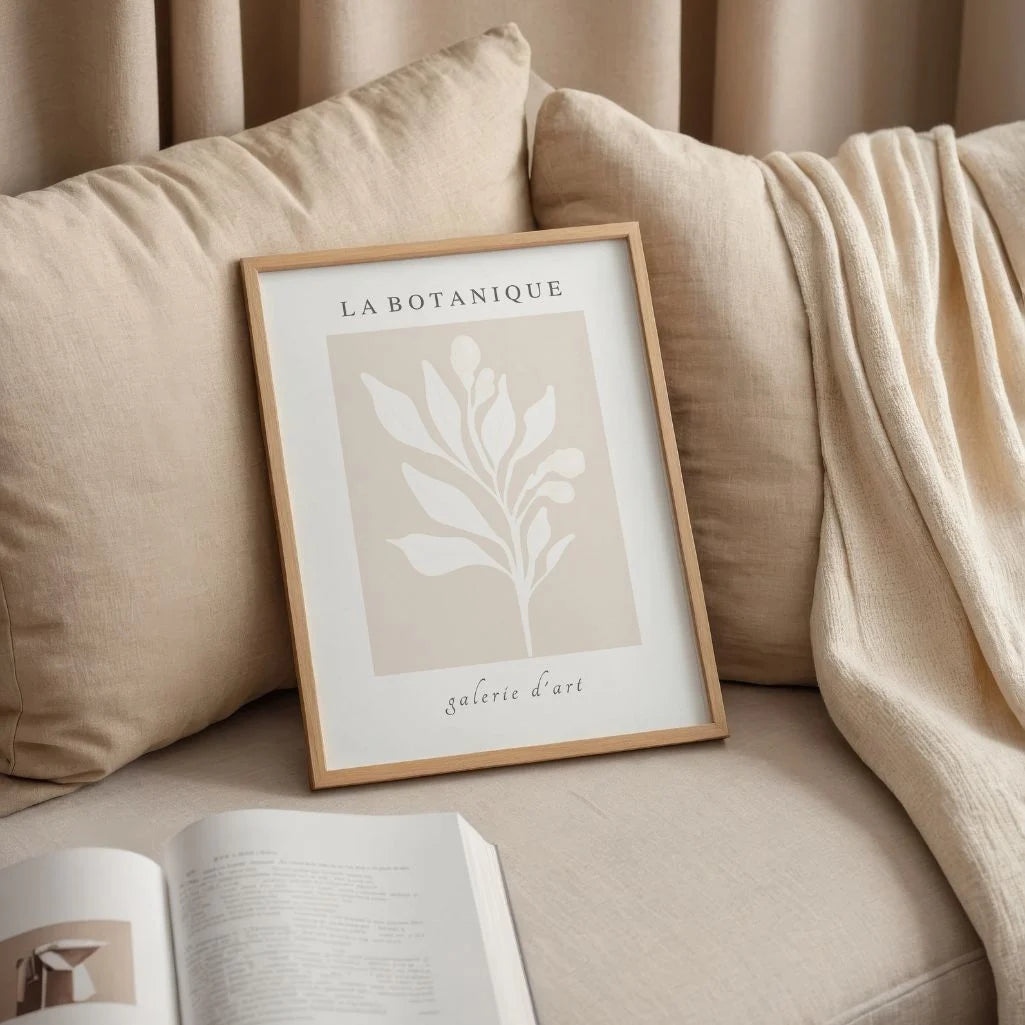 la botanique branch poster bedroom neutral wall art
