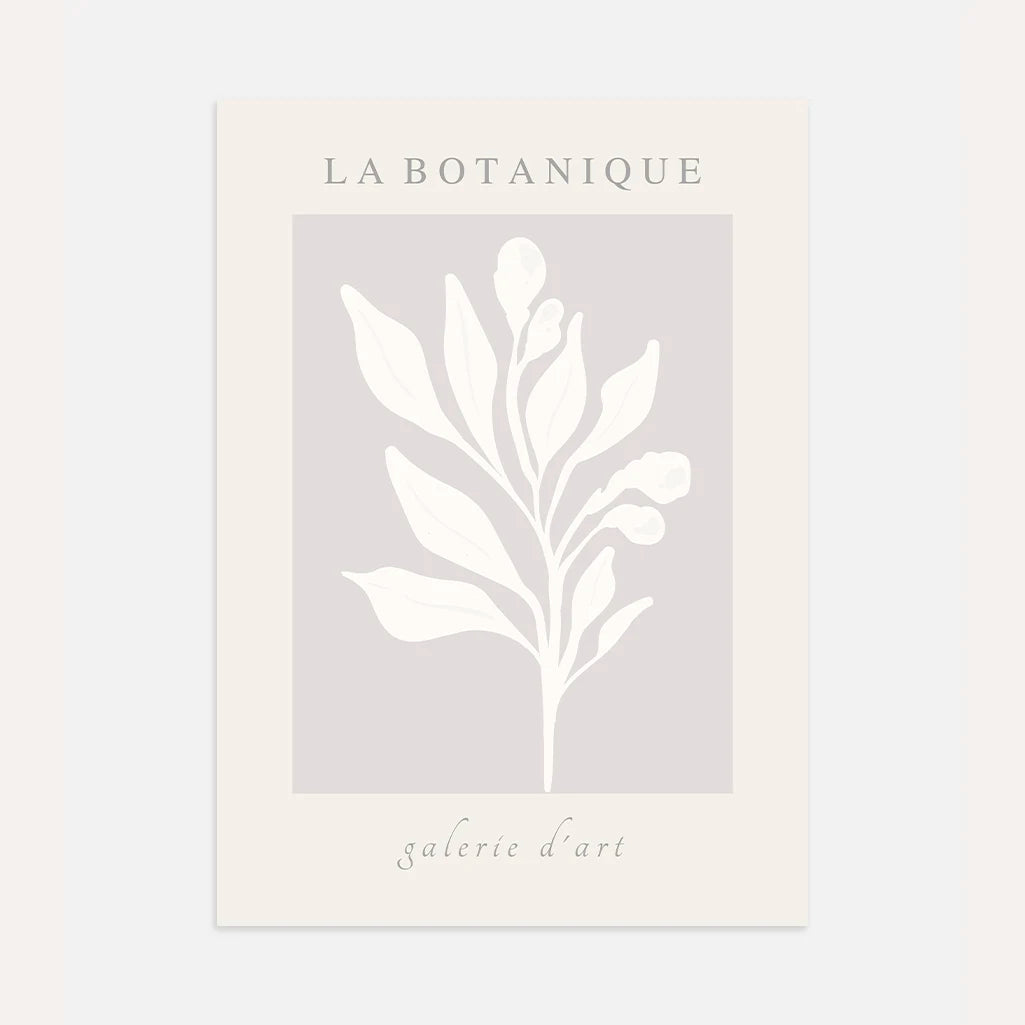 la botanique leaves poster botanical wall art