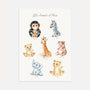 little africa animals educational poster kids wall art