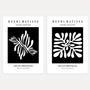 matisse black white cut outs poster set of 2 abstract wall art