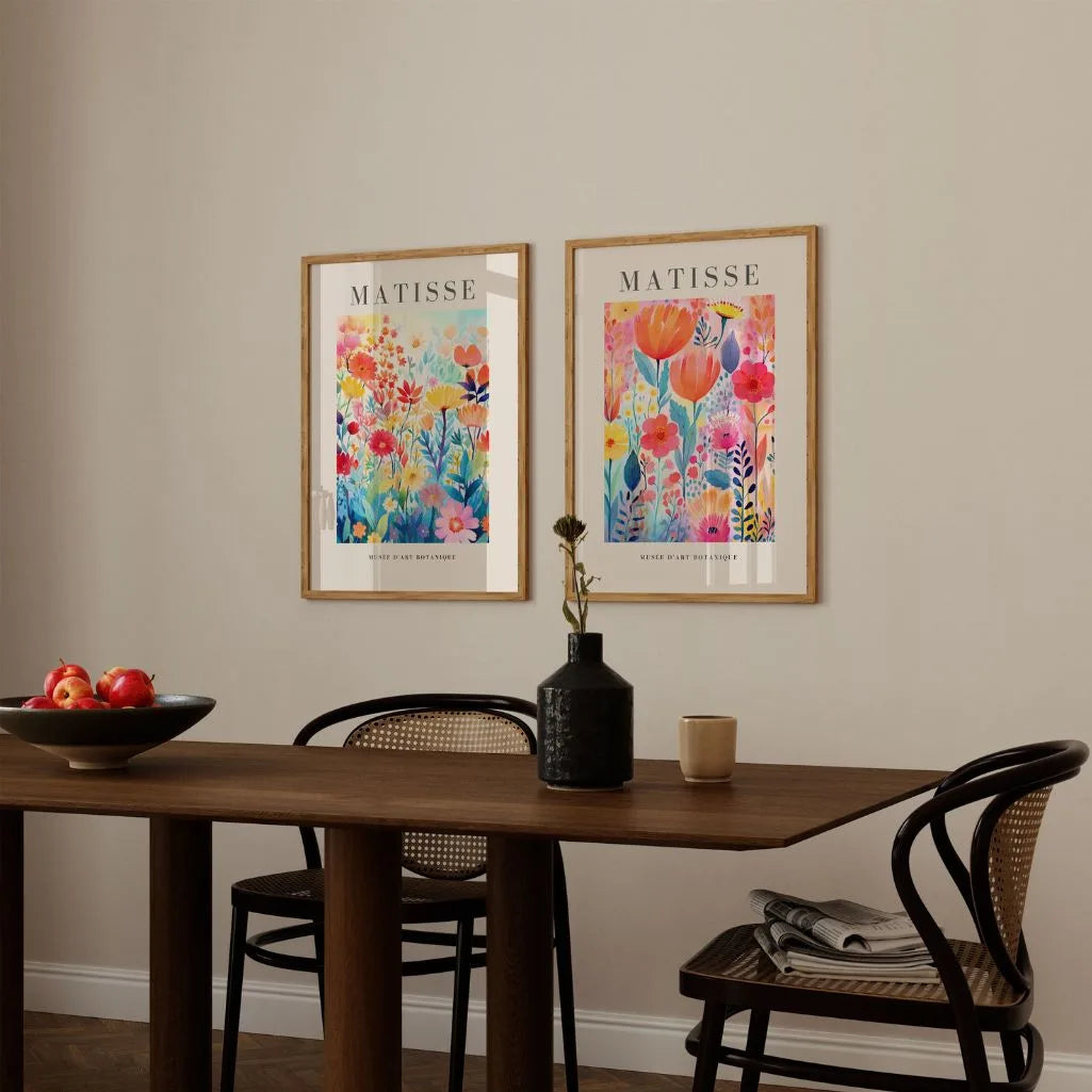 matisse poster set 2 gallery wall flowers