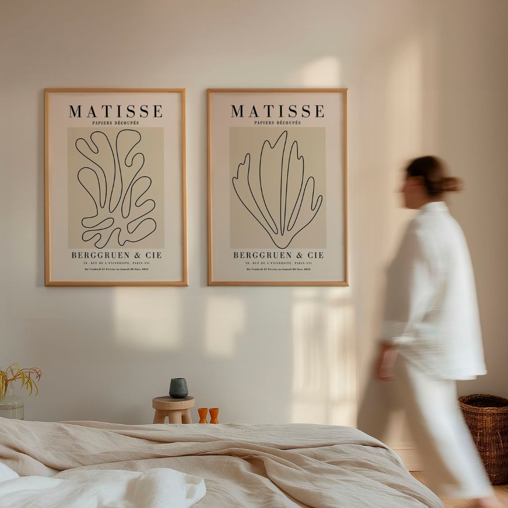 matisse poster set 2 gallery wall lines