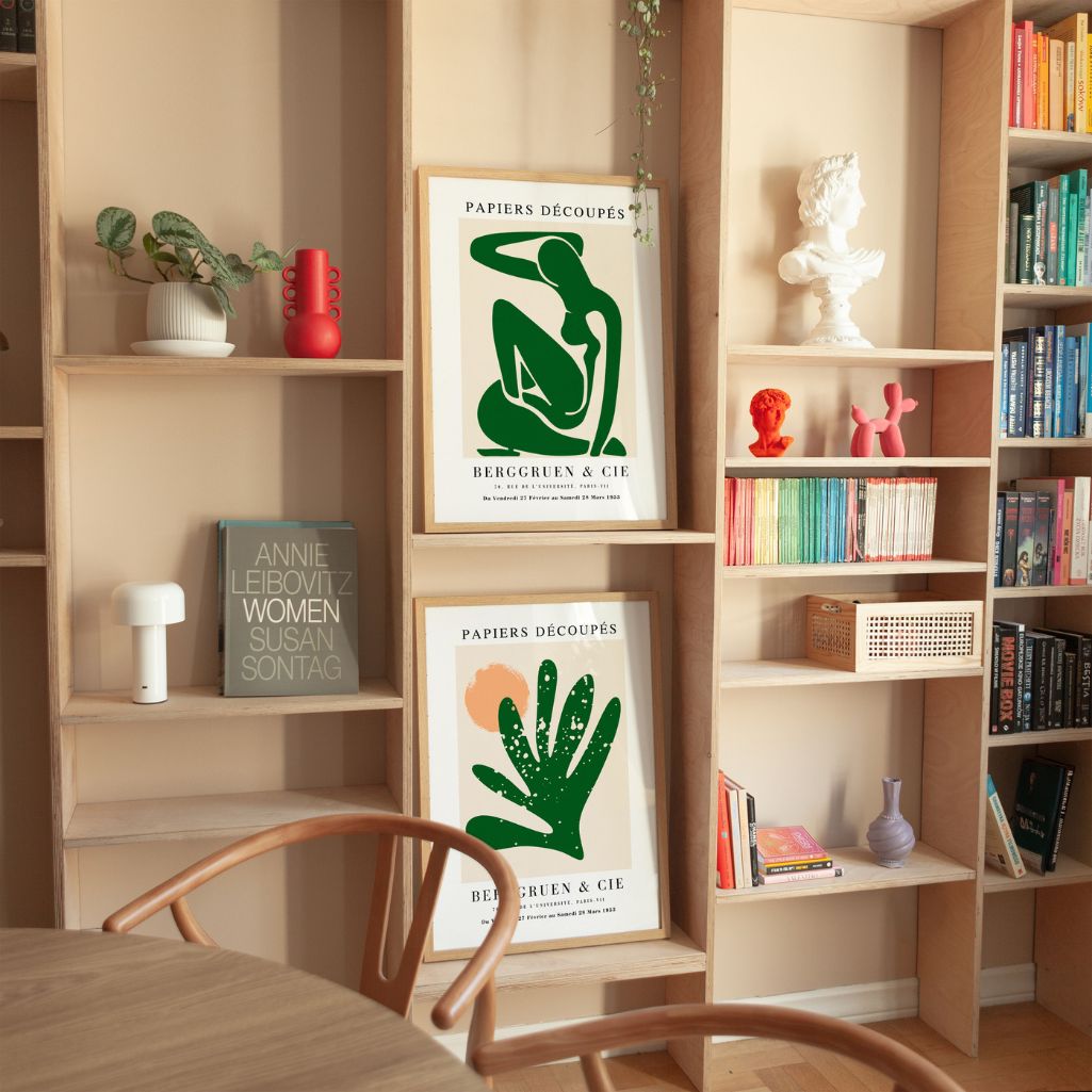 green matisse poster set living room minimalist wall decor