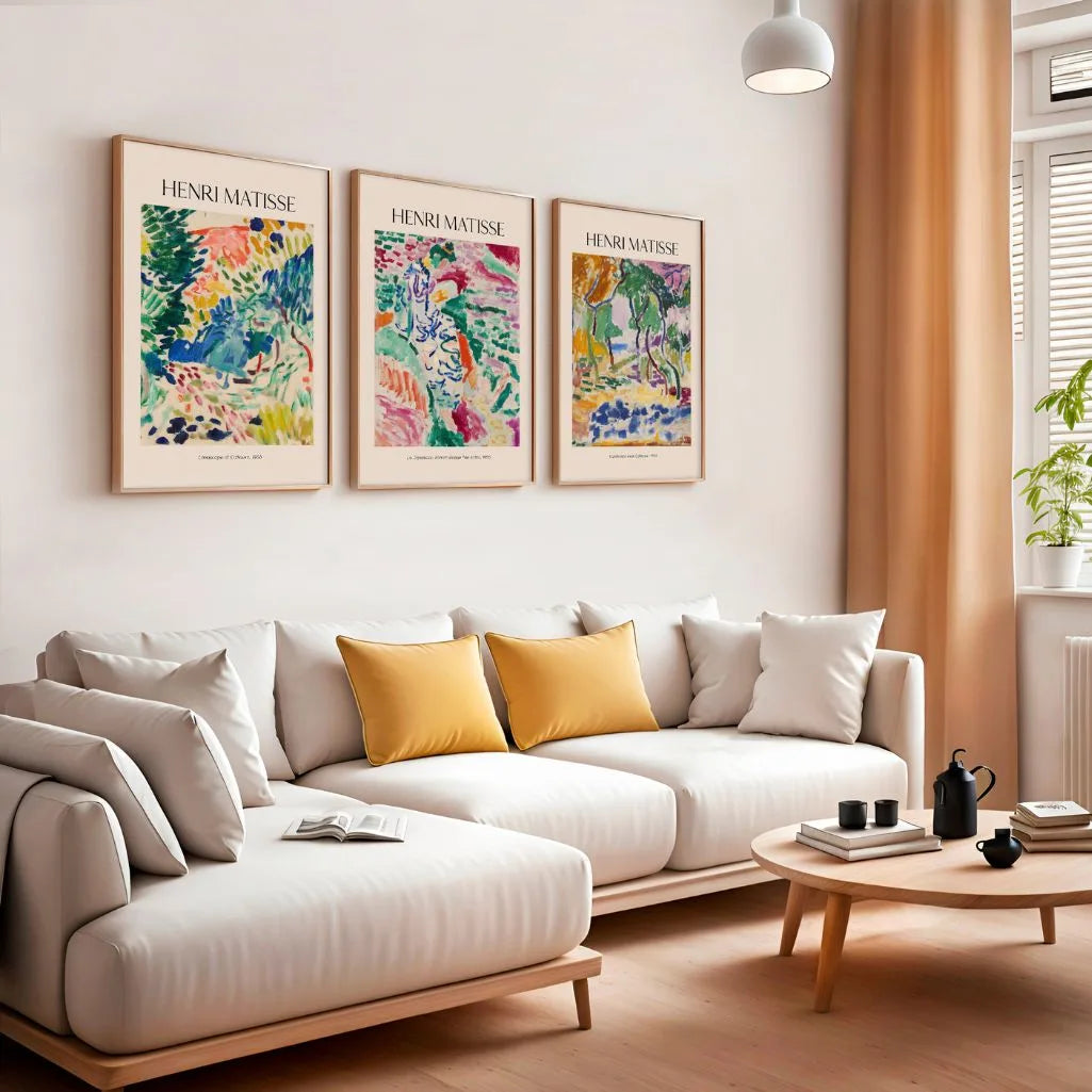 Henri Matisse La Japonaise figure poster set with vibrant colors for artistic home decor