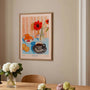 still life poster in soft modern gallery wall arrangement
