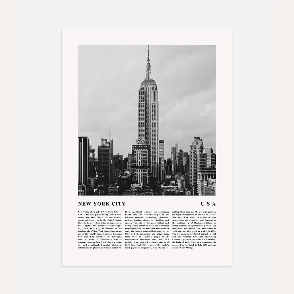 new york panorama empire state poster wall art
