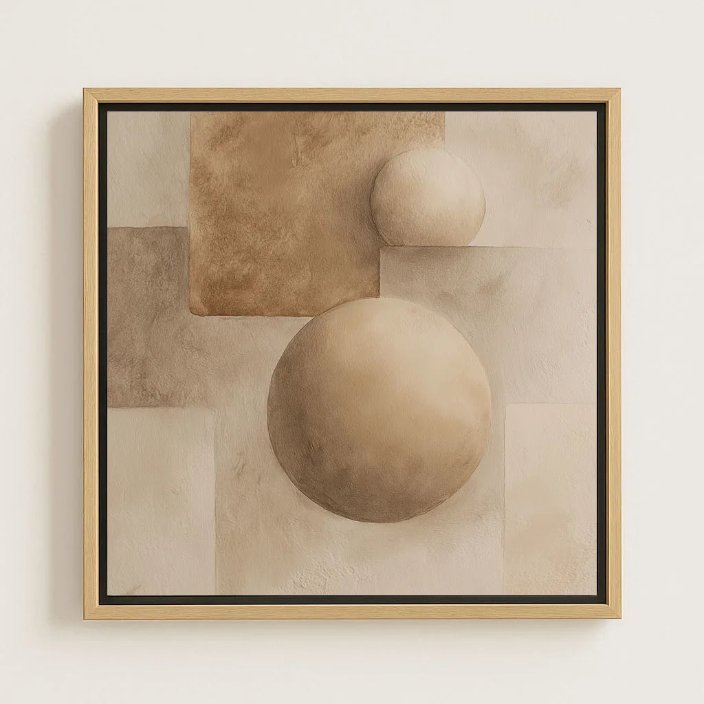Ingelijst canvas – Geometrische harmonie