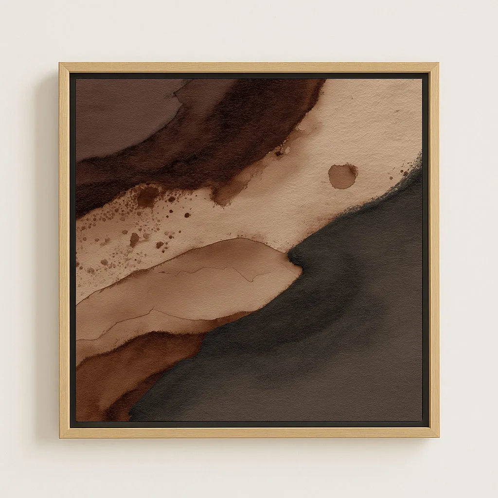 Ingelijst canvas – Koffielandschap
