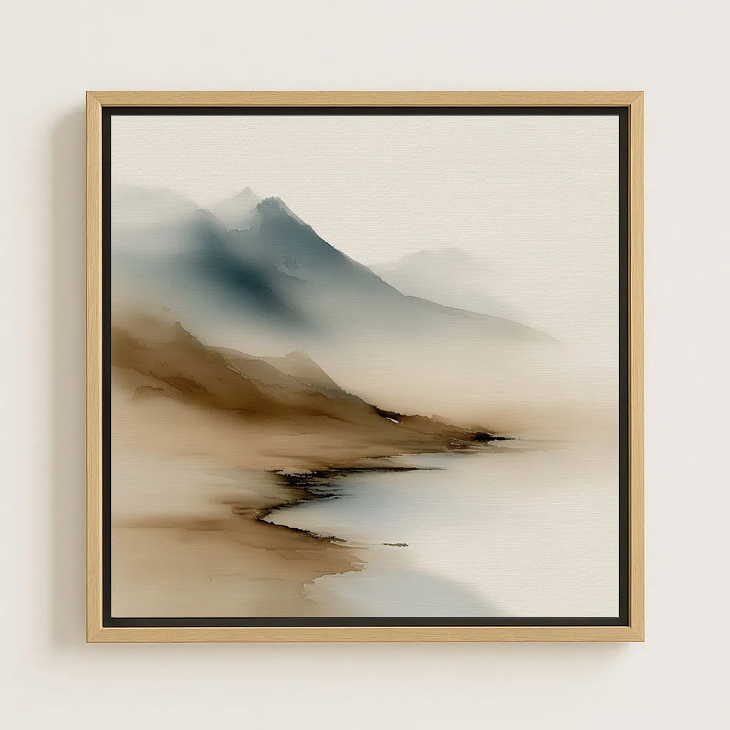 Ingelijst canvas – Bergstilte