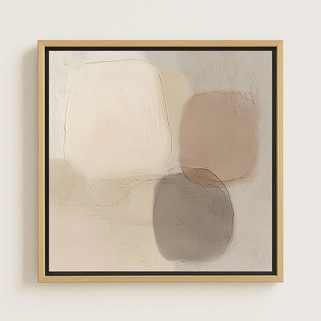 Ingelijst canvas – Neutrale balans