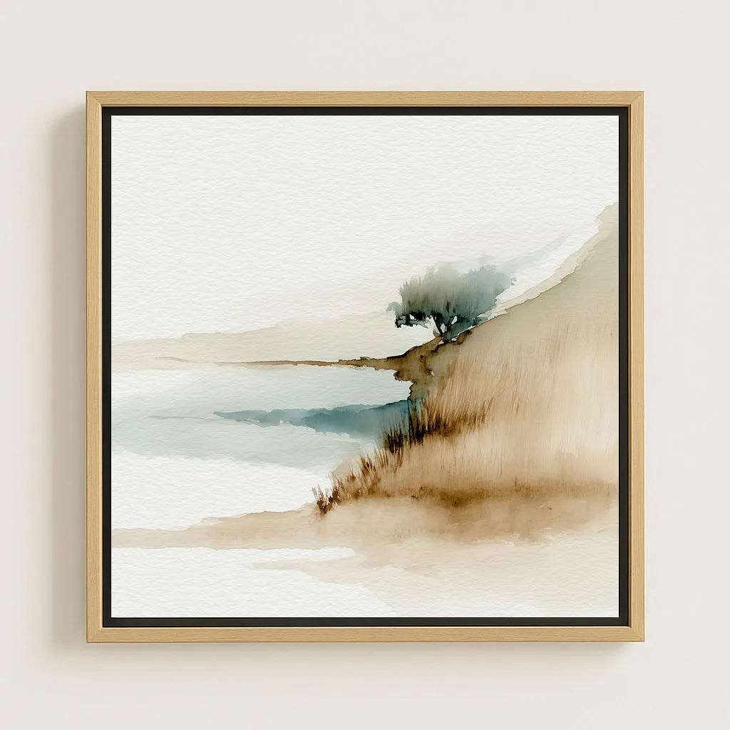 Ingelijst canvas – Rand van de stilte