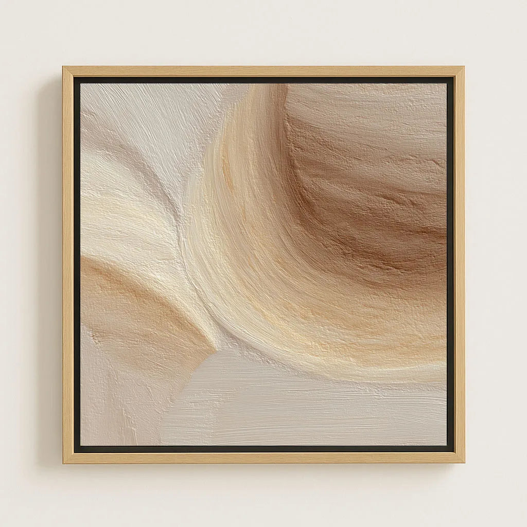 Ingelijst canvas – Organisch abstract