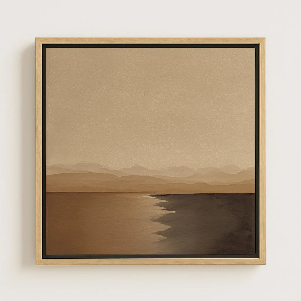 Ingelijst canvas – Horizon van stilte
