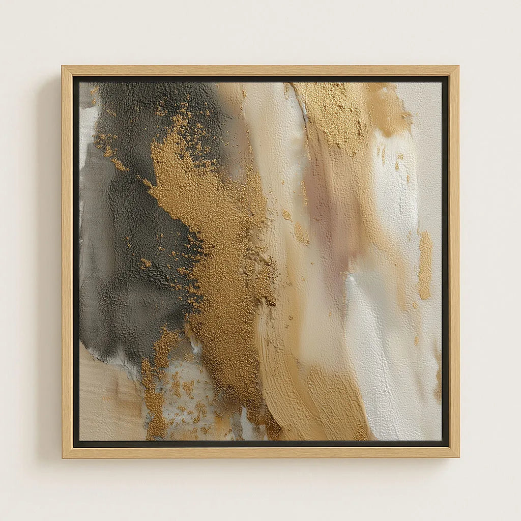 Ingelijst canvas – Gouden energie