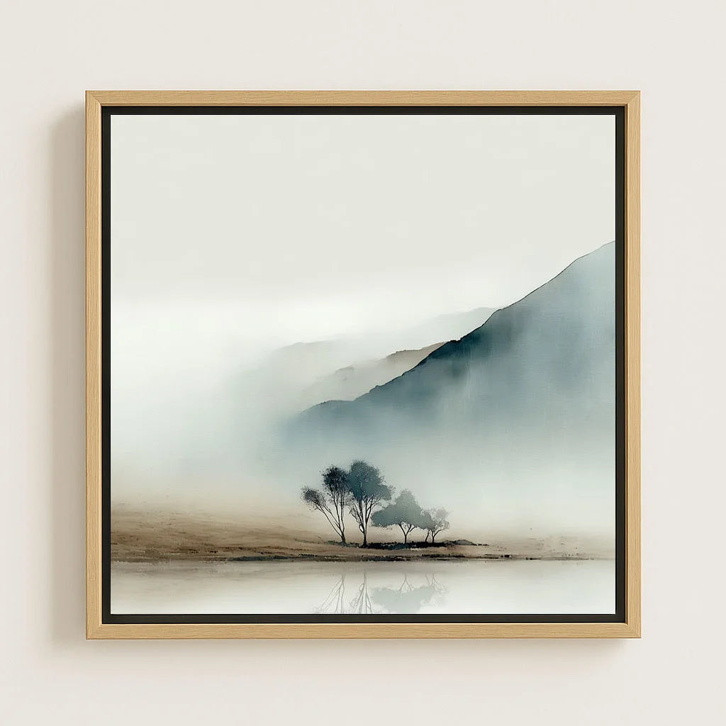Ingelijst canvas – Ochtendmist