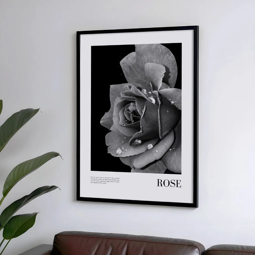 rose poster gallery wall decor