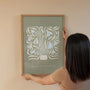 retro snowdrops poster gallery wall natural decor