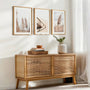 Soft beige pampas wall art set of 3 minimalist interior