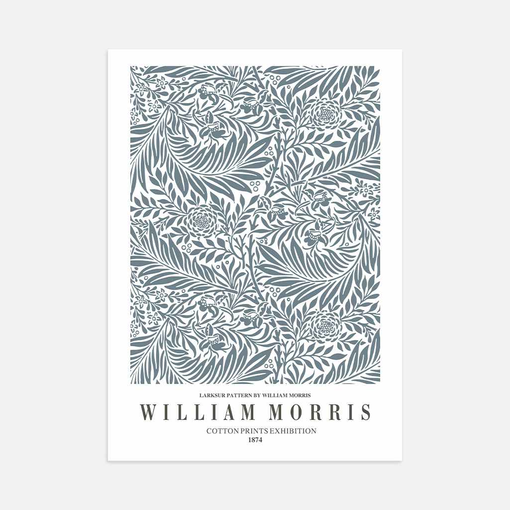 Poster – Larkspur Grijs